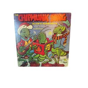 VTG 1978 vinyl album Chipmunk Alvin's Harmonica Grasshoppers Peter Pan Records